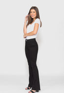 Calça Flair 7874 Preto Bella Canvas - Cintura Alta