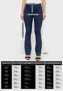Calça Flair 7874 Chumbo Bella Canvas - Cintura Alta