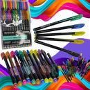 Kit Canetas Coloridas Gel Escolar Perfumadas Neon Color
