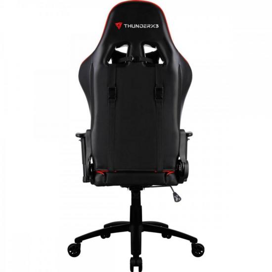 Cadeira Gamer Profissional TGC12 Preta/Vermelha THUNDERX3