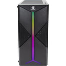 Gabinete Gamer Fortrek Holt Mid Tower RGB Preto