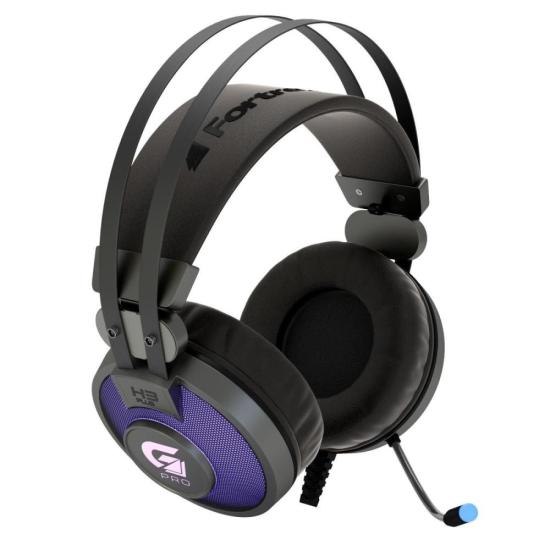 Headset Gamer Fortrek H3+ 7.1 USB RGB Cinza