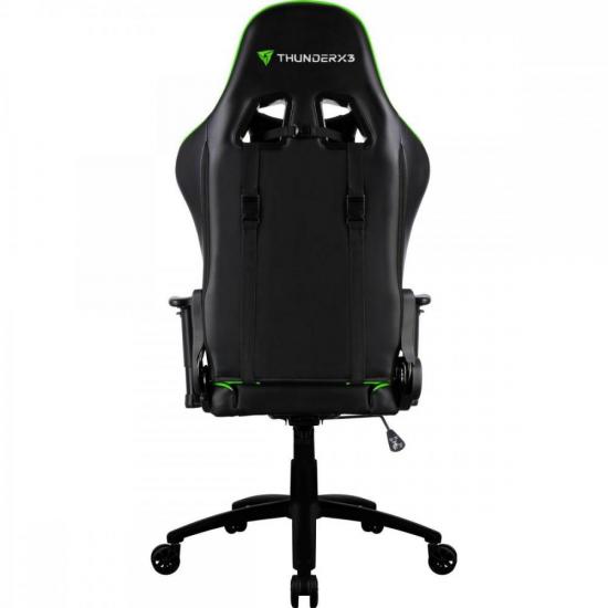 Cadeira Gamer Profissional TGC12 Preta/Verde THUNDERX3