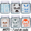6 Potes de Vidro Armazenar Leite Materno ou Papinha