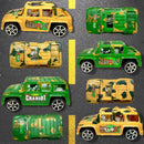 4 Carrinhos Jeep Camuflados A Fricçao Barato Carro Brinquedo