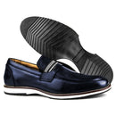Sapato Masculino Brogue Derby Comfort Marinho 8000