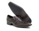 Sapato Social Youth Pelica/croco Chocolate 80004b
