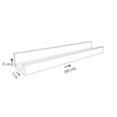 Prateleira Tempero Simples Trovarelli 80 Cm Preto