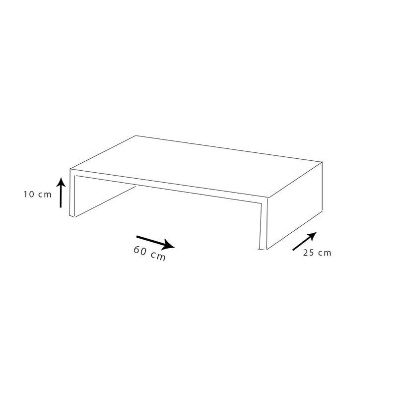 Suporte Para Monitor Branco Em Mdf