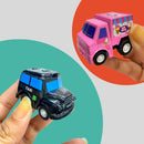 Carrinho De Brinquedo Fricção Kit Com 6 Carros + Bolsinha