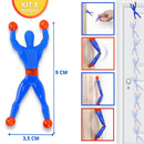 Kit 8 Boneco Ninja Que Gruda Na Parede Vidro Geleca Cartela