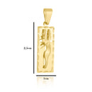 Corrente Elo Alongado Fecho Gaveta 2mm - 5g - 70 Cm + Pingente Placa Cristo 3d Diamantada - 2,5 X 1,0 Cm