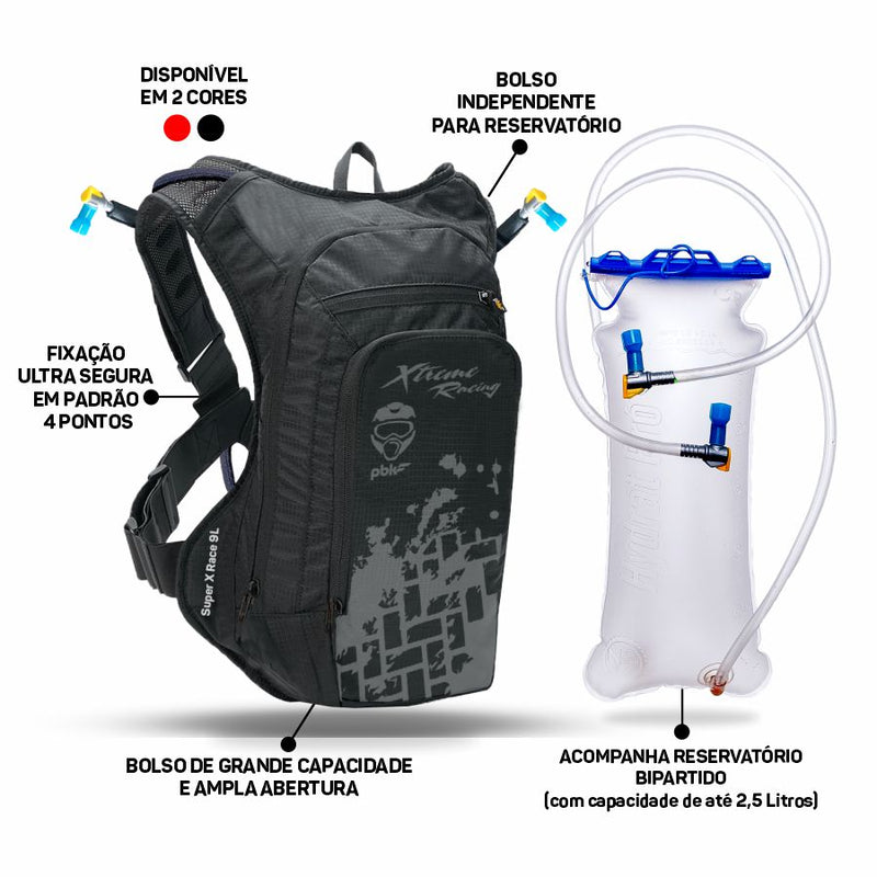 Mochila De Hidratação Super X Race