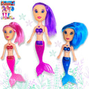 Boneca Sereia Brinquedo Menina Cauda Articulada Plástico