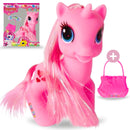 Unicórnio De Brinquedo Vinil + Acessórios Infantil Ponei