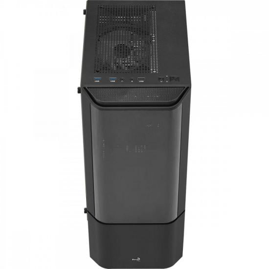 Gabinete Gamer Aerocool ATX Quantum V2 Preto Lateral Vidro