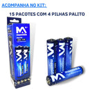 Pilhas Aaa Palito 1,5v Pequena Kit 1 Caixa Contém 60 Unidade