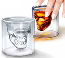 Copo Shot De Vidro Caveira Cristal Skull Doomed Kit Bar 75ml