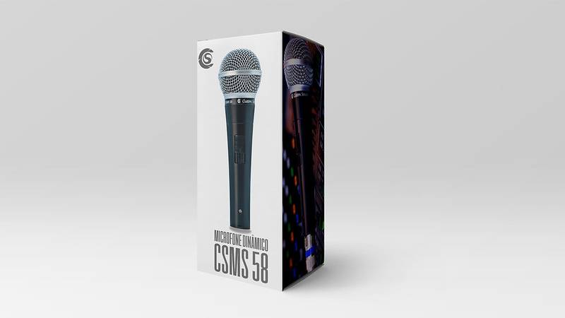 Microfone Custom Sound Csms 58 Com Cabo