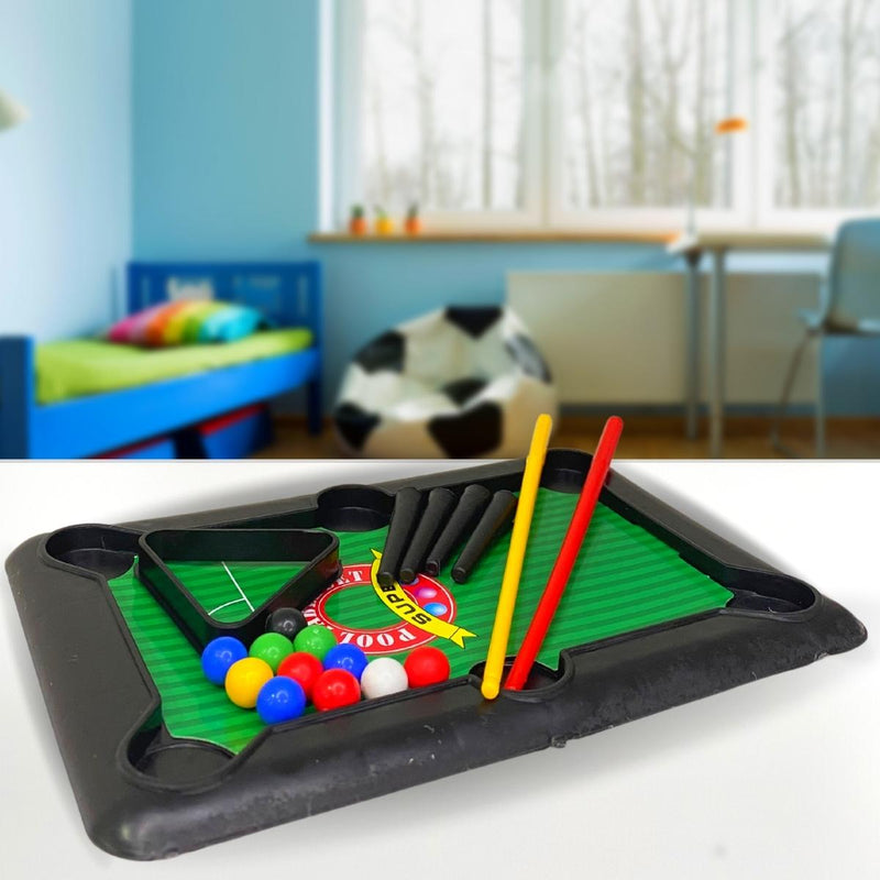 Brinquedo Mini Mesa De Sinuca Bilhar Jogo Infantil Portátil