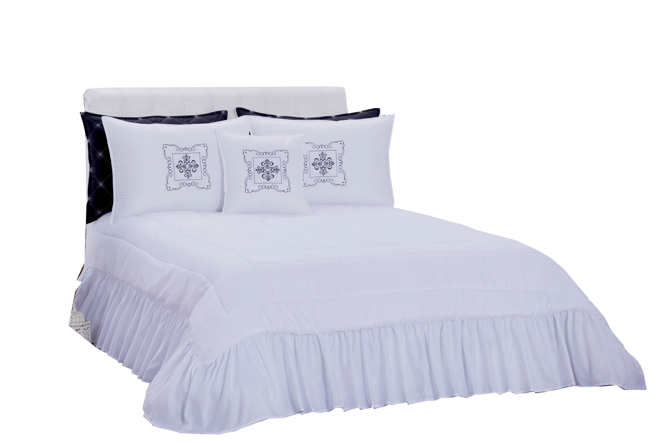 Kit Versalhes Edredom Queen Size - 04 Peças