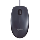 Mouse Logitech M100 com Fio Preto USB - 910-001601-V
