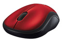 Mouse Logitech M185 Vermelho sem fio 910-003635