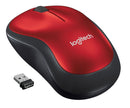 Mouse Logitech M185 Vermelho sem fio 910-003635