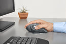 Mouse Logitech Trackball MX ERGO Cinza sem fio 910-005177
