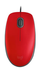 Mouse Logitech M110 Vermelho USB 910-005492