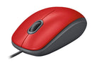 Mouse Logitech M110 Vermelho USB 910-005492