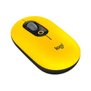 Mouse Logitech POP Amarelo e preto sem fio 910-006549