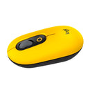 Mouse Logitech POP Amarelo e preto sem fio 910-006549