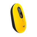 Mouse Logitech POP Amarelo e preto sem fio 910-006549