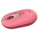 Mouse Logitech POP Rosa Heartbreaker sem Fio - 910-006551-V