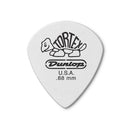 Palheta Tortex Jazz Iii .88mm Pct C/12 Branca 478p.088 Dunlop
