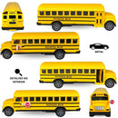 Miniatura ônibus Escolar Americano De Metal Abre Porta Ferro