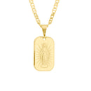 Corrente Italiana Piastrini Fecho Gaveta 2,5mm - 6g - 70 Cm + Pingente Placa Diamantada Escultura Jesus - 2,0 X 1,5 Cm