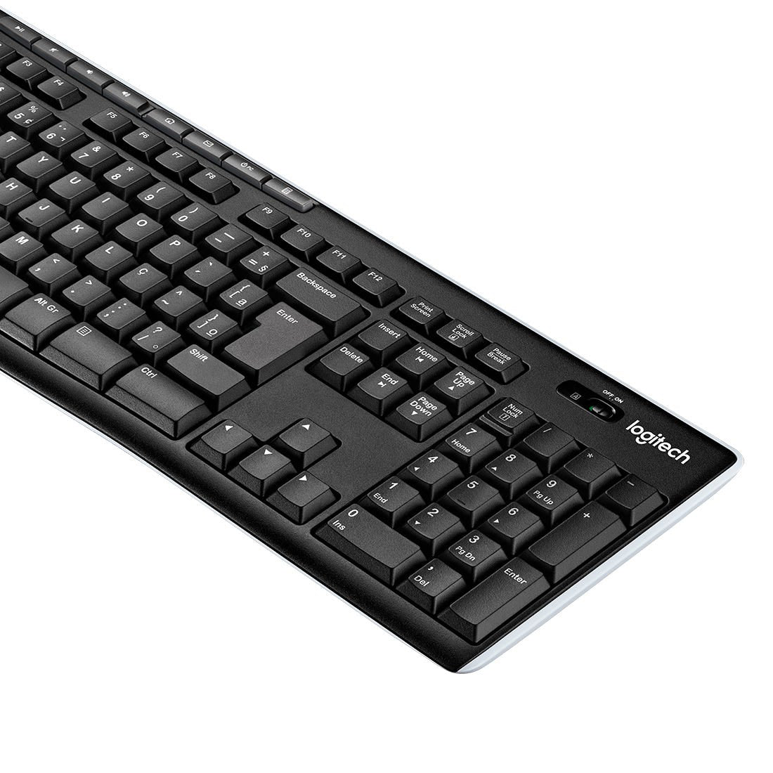 Teclado Logitech K270 Preto sem fio 920-004427-C