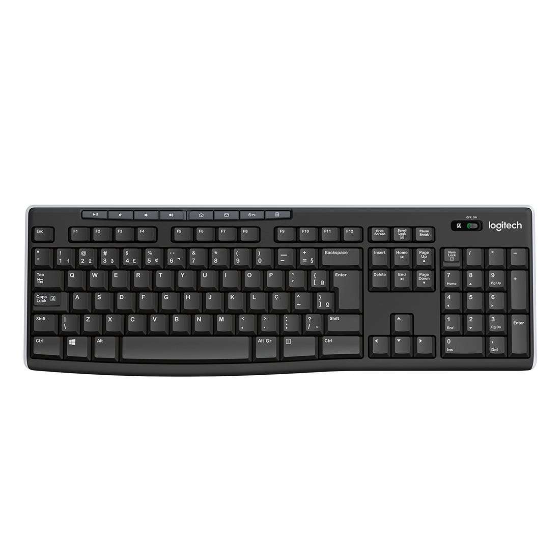 Teclado Logitech K270 Preto sem fio 920-004427-C