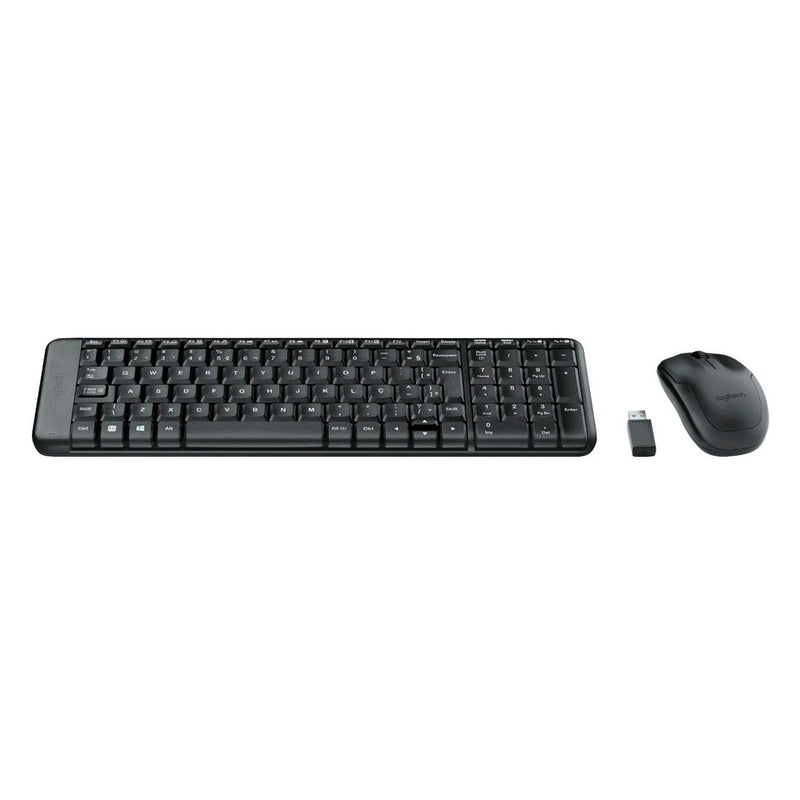 Kit Teclado e Mouse Logitech MK220 Preto Sem fio 920-004431-C