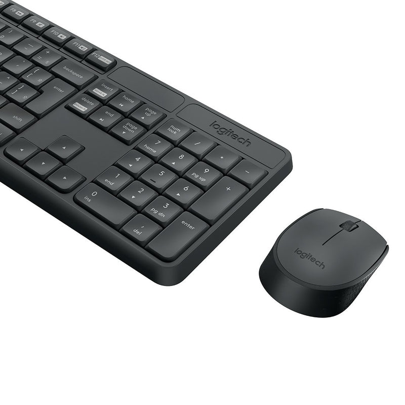 Kit Teclado e Mouse Logitech MK235 Preto sem fio 920-007903-C