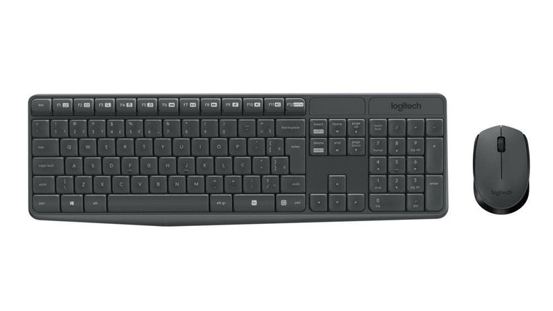 Kit Teclado e Mouse Logitech MK235 Preto s/fio 920-007903