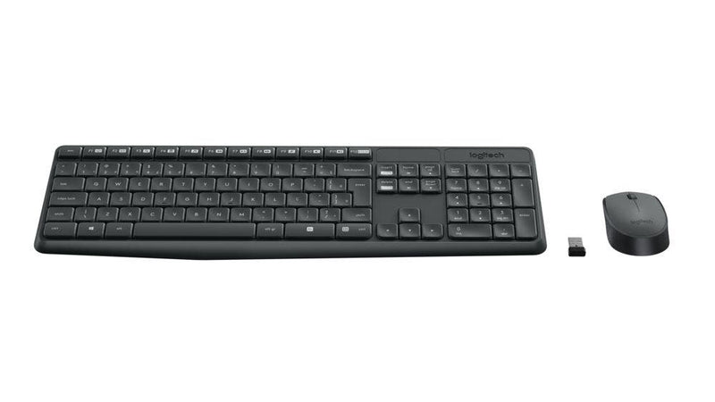 Kit Teclado e Mouse Logitech MK235 Preto s/fio 920-007903