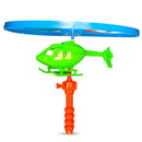 Helicóptero De Brinquedo A Corda Voa De Verdadec/ Lançador