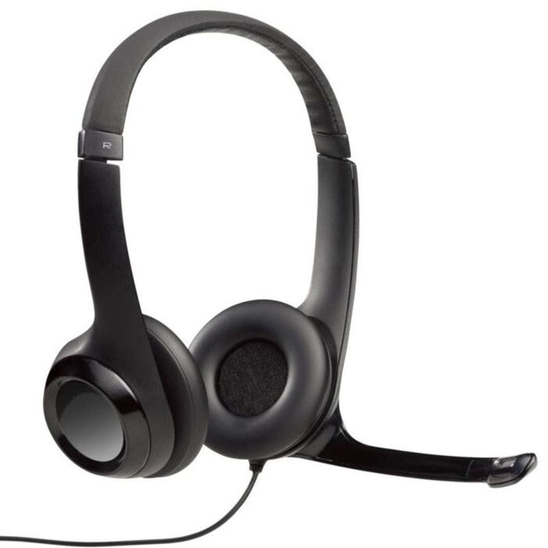 Headset Logitech H390 Preto estéreo USB 981-000014