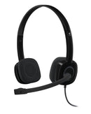 Headset Logitech H151 Preto estéreo analógico - 981-000587