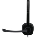 Headset Logitech H151 Preto estéreo analógico - 981-000587