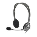Headset Logitech H111 Cinza esteréo analógico 981-000612