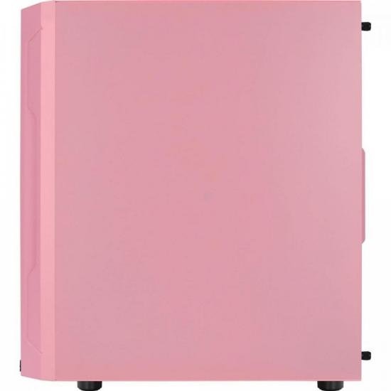 Gabinete Gamer Aerocool Trinity Mini Rosa Lateral Vidro